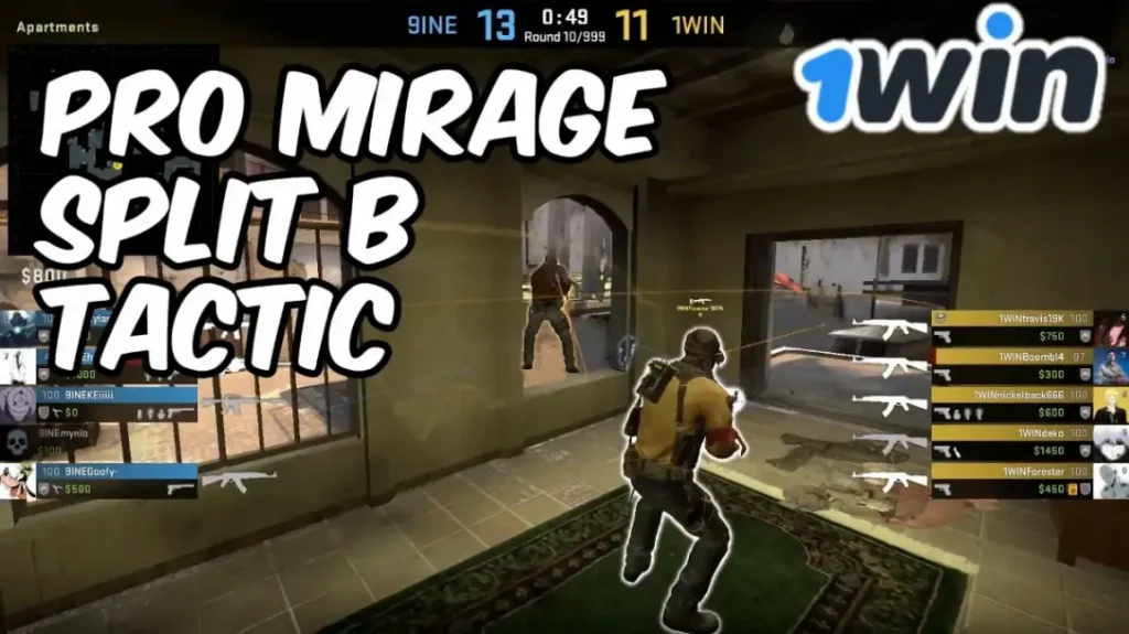 Разбор игры 1win на карте Mirage: как стратегия привела к победе