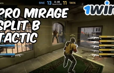 Разбор игры 1win на карте Mirage: как стратегия привела к победе